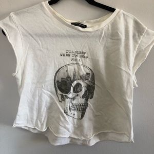 I’ll sleep when I’m dead crop top